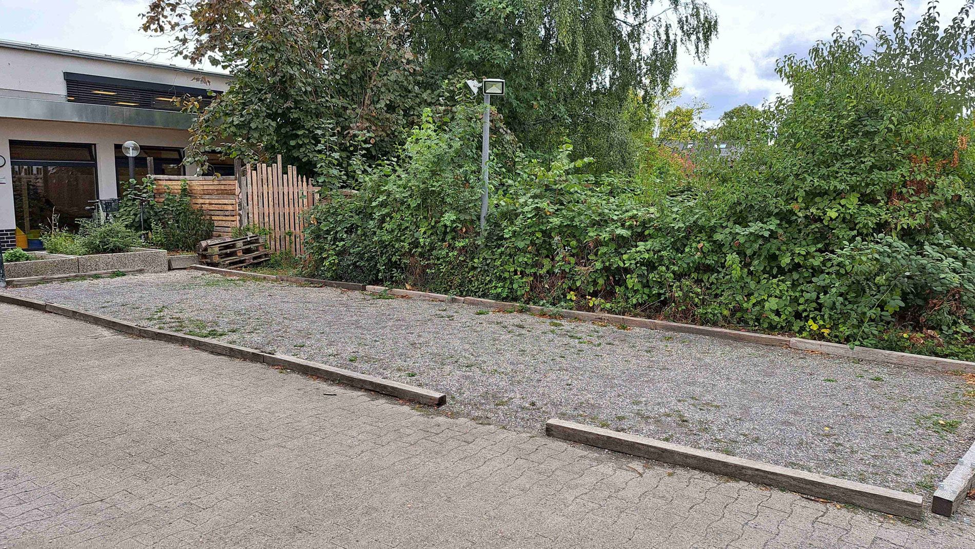 Foto eines Bouleplatzes